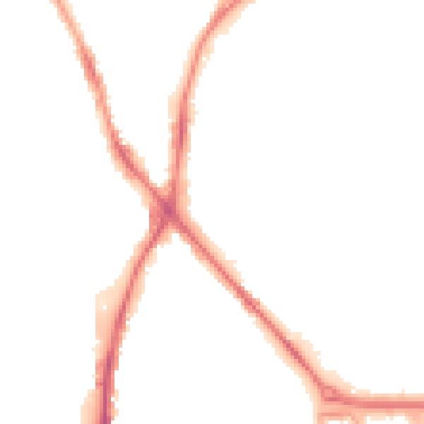 Night-time road noise heatmap for ST1 5FA