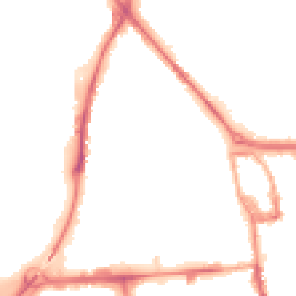 Night-time road noise heatmap for ST1 5HZ