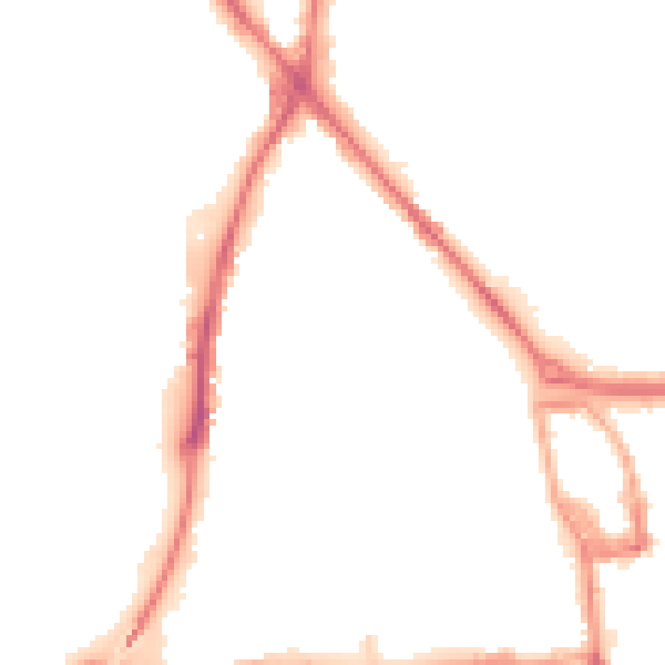 Night-time road noise heatmap for ST1 5JG