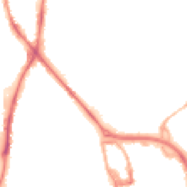 Night-time road noise heatmap for ST1 5QN