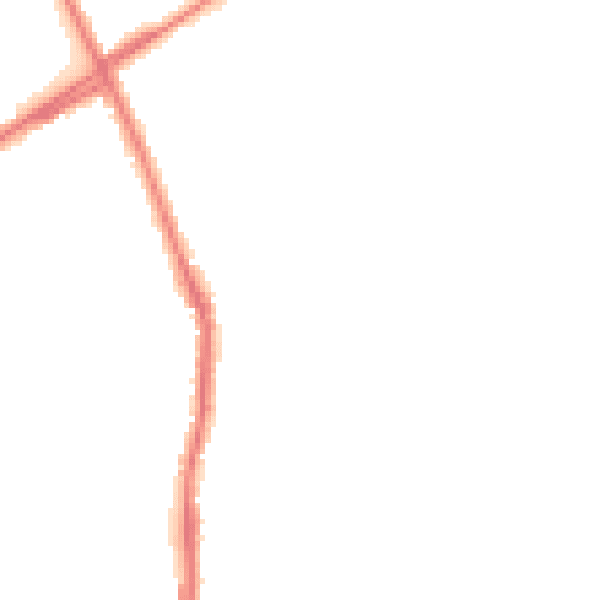 Night-time road noise heatmap for ST1 6BW
