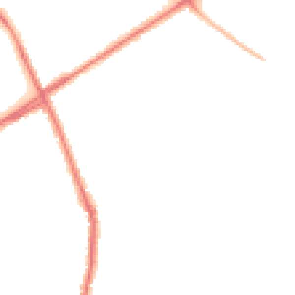 Night-time road noise heatmap for ST1 6DS