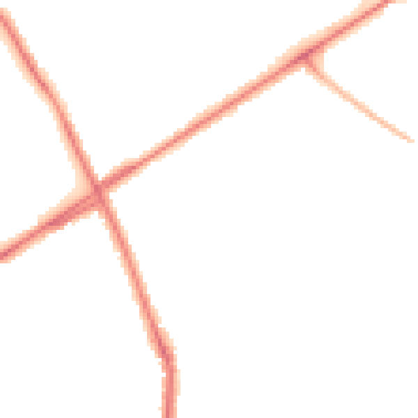 Night-time road noise heatmap for ST1 6EA