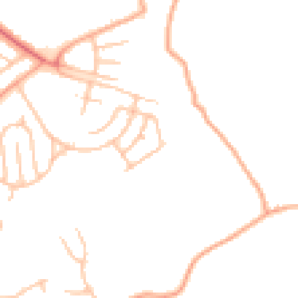 Daytime road noise heatmap for ST1 6JH