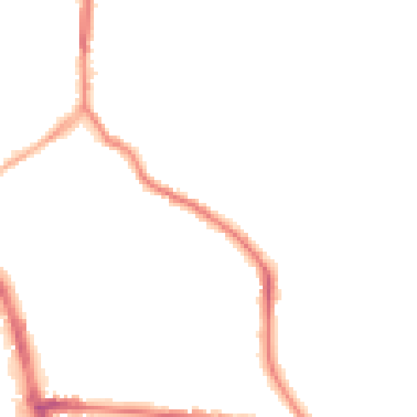 Night-time road noise heatmap for ST1 6PA
