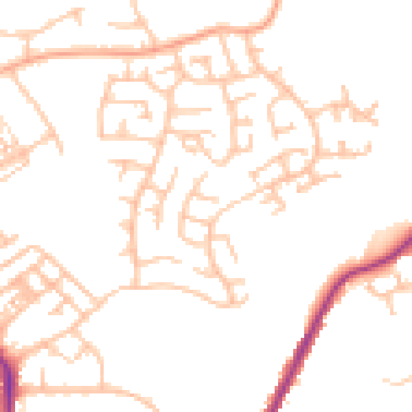 Daytime road noise heatmap for ST1 6ST
