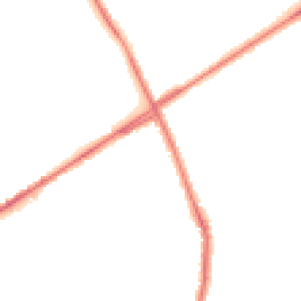 Night-time road noise heatmap for ST1 6XL