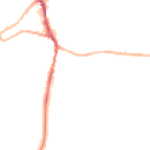 Night-time road noise heatmap for ST10 1BE