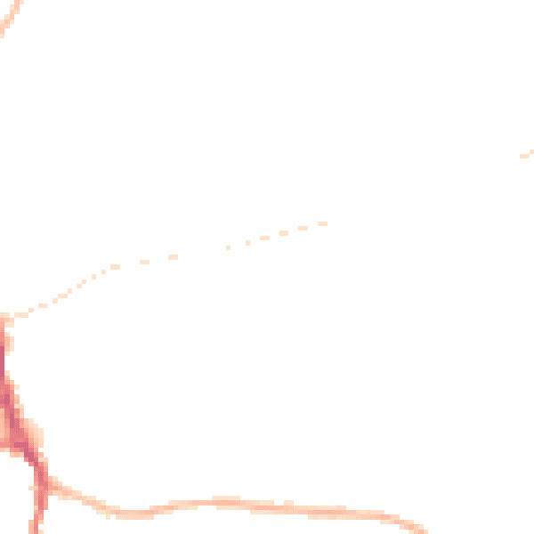 Night-time road noise heatmap for ST10 1BY