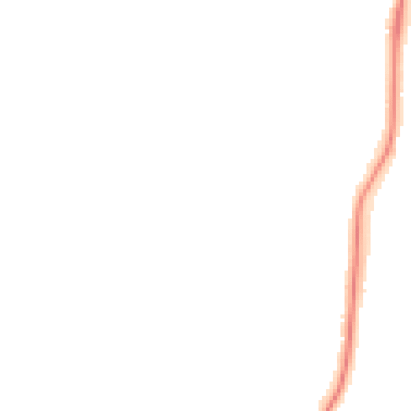 Night-time road noise heatmap for ST10 1DR