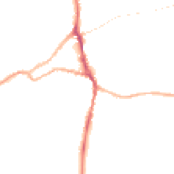 Night-time road noise heatmap for ST10 1EA