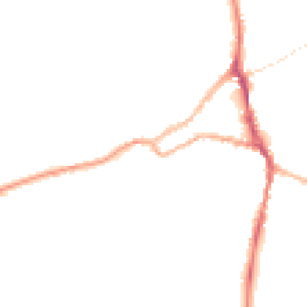 Night-time road noise heatmap for ST10 1NY