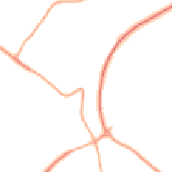 Daytime road noise heatmap for ST10 1RA