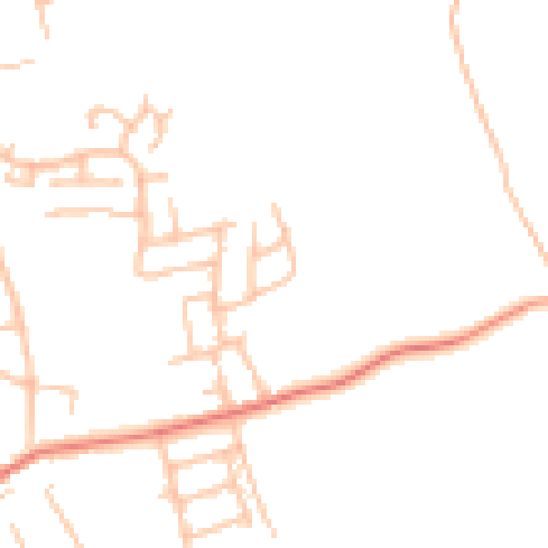 Daytime road noise heatmap for ST10 1SY