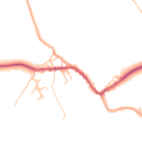 Daytime road noise heatmap for ST10 2AH