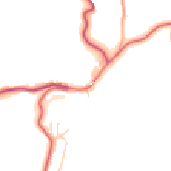 Daytime road noise heatmap for ST10 2HE