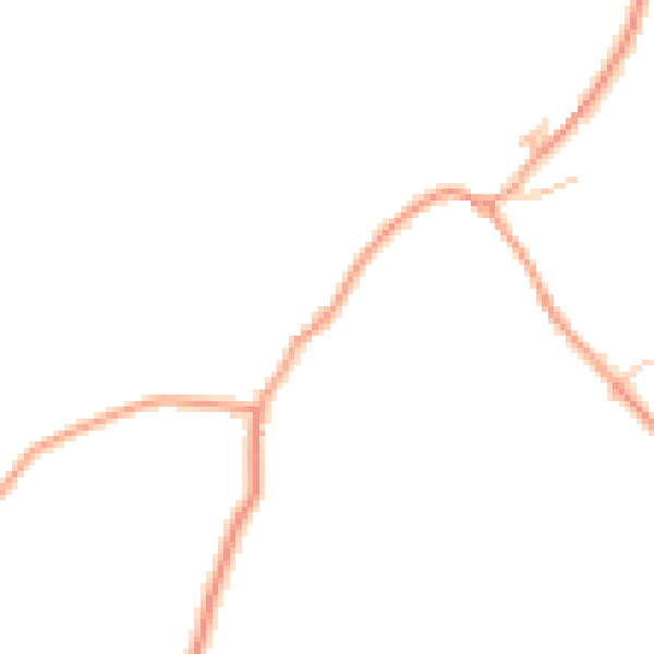Daytime road noise heatmap for ST10 2PQ