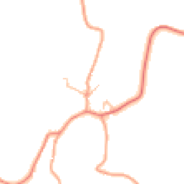 Daytime road noise heatmap for ST10 3AD