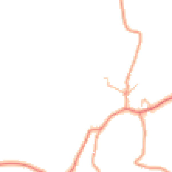 Daytime road noise heatmap for ST10 3AE
