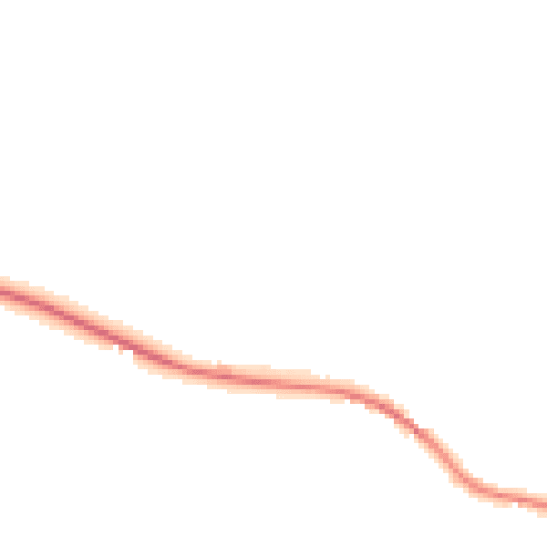 Night-time road noise heatmap for ST10 3HG