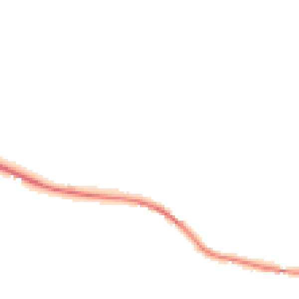 Night-time road noise heatmap for ST10 3HU