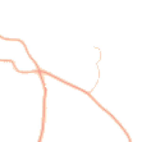 Daytime road noise heatmap for ST10 3LA