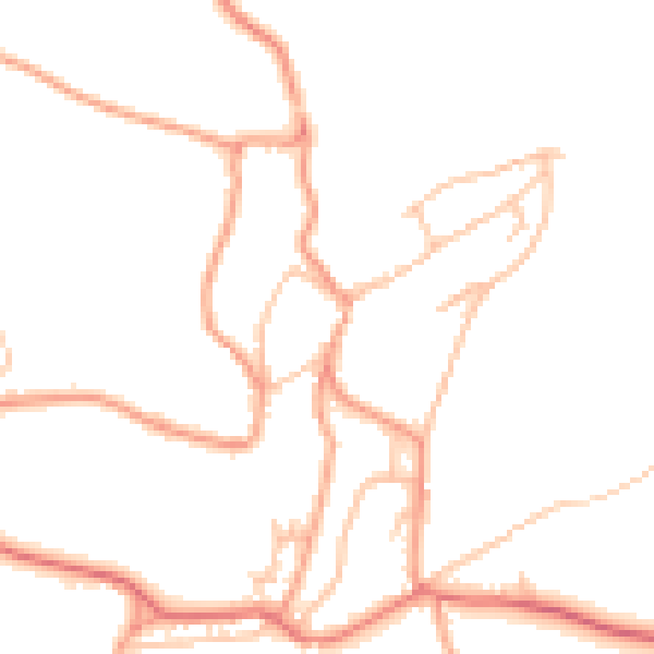 Daytime road noise heatmap for ST10 4AE