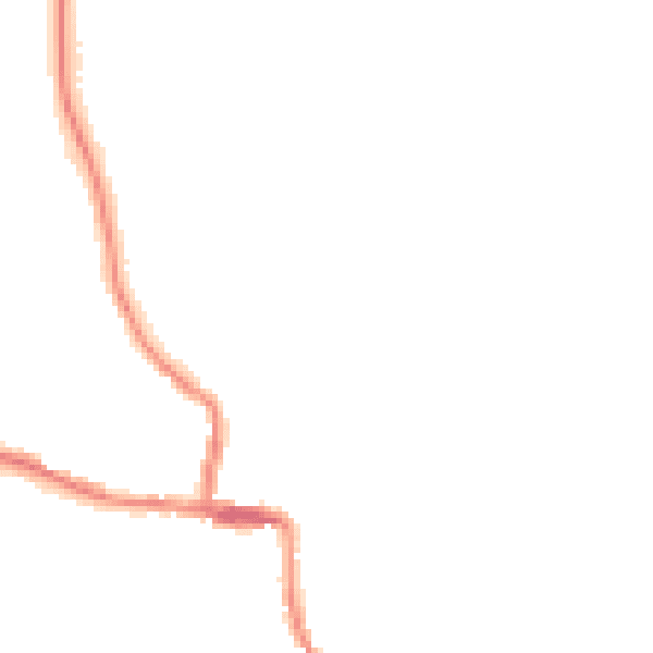 Night-time road noise heatmap for ST10 4DU
