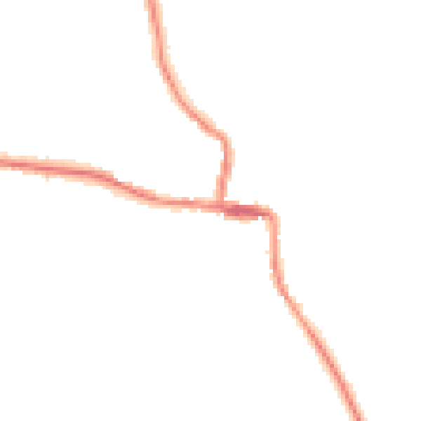 Night-time road noise heatmap for ST10 4DZ