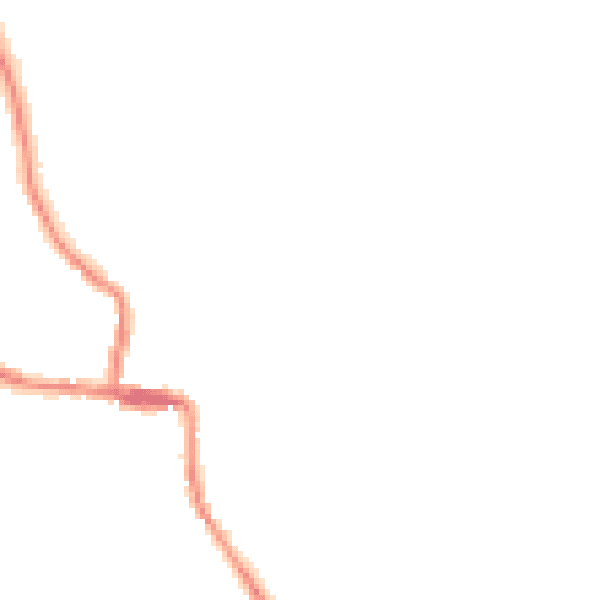 Night-time road noise heatmap for ST10 4ET