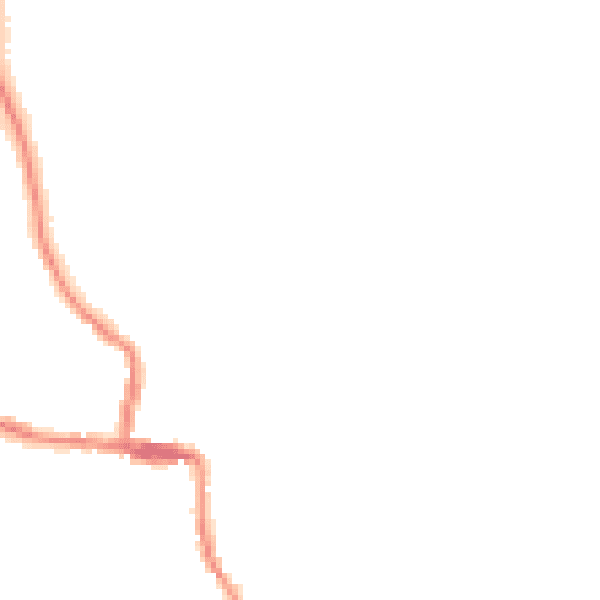 Night-time road noise heatmap for ST10 4EU