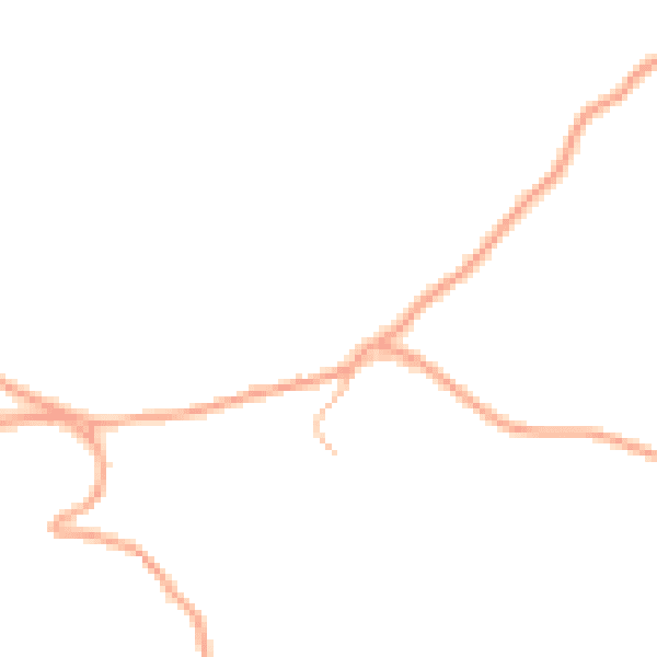 Daytime road noise heatmap for ST10 4HF
