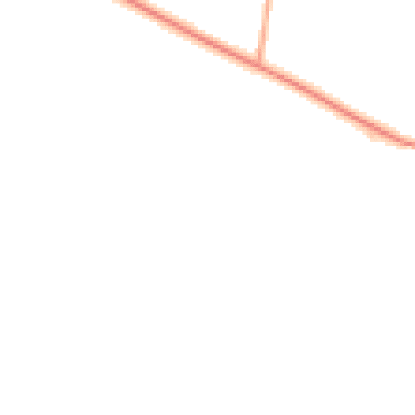 Daytime road noise heatmap for ST10 4HU