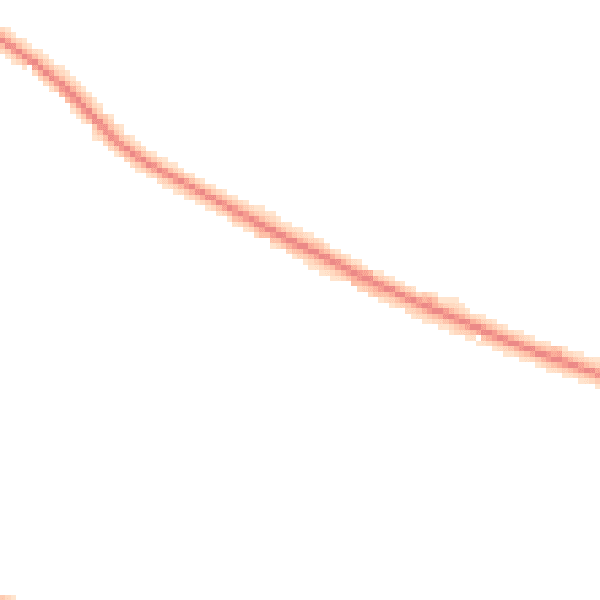 Night-time road noise heatmap for ST10 4NE