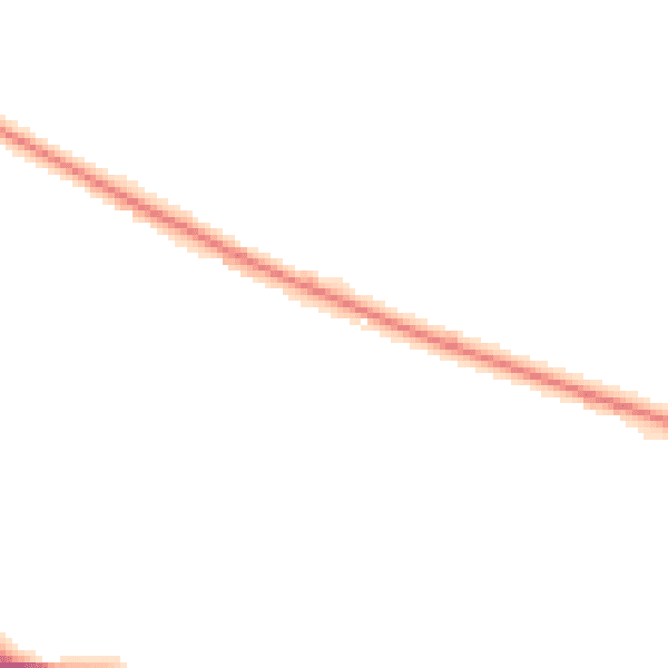 Night-time road noise heatmap for ST10 4NG
