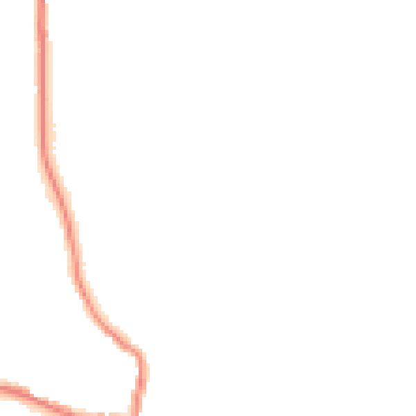 Night-time road noise heatmap for ST10 4RH