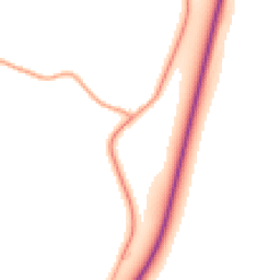 Daytime road noise heatmap for ST14 5AR