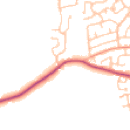 Daytime road noise heatmap for ST14 5BD