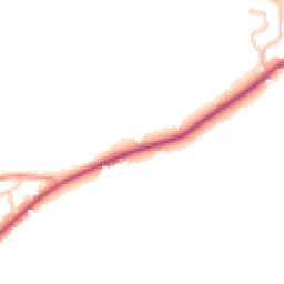 Daytime road noise heatmap for ST14 5BE