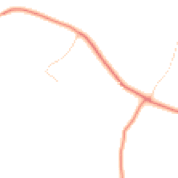 Daytime road noise heatmap for ST14 5BP