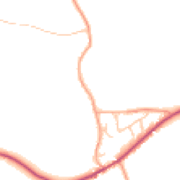 Daytime road noise heatmap for ST14 5DN
