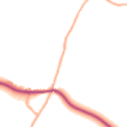 Daytime road noise heatmap for ST14 5EE