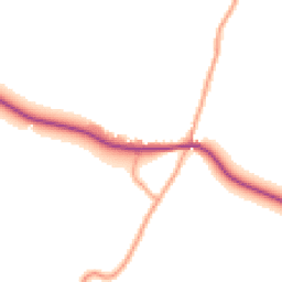 Daytime road noise heatmap for ST14 5EG