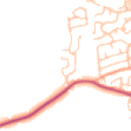Daytime road noise heatmap for ST14 5EH