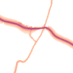 Daytime road noise heatmap for ST14 5EJ