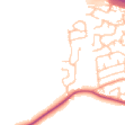 Daytime road noise heatmap for ST14 5EU