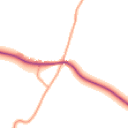 Daytime road noise heatmap for ST14 5EW