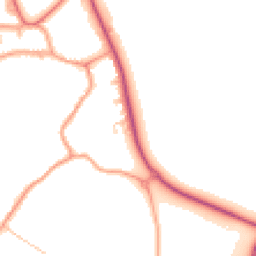 Daytime road noise heatmap for ST14 5EZ