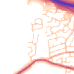 Daytime road noise heatmap for ST14 5FF