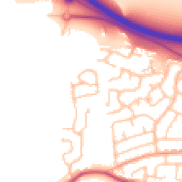 Daytime road noise heatmap for ST14 5FG